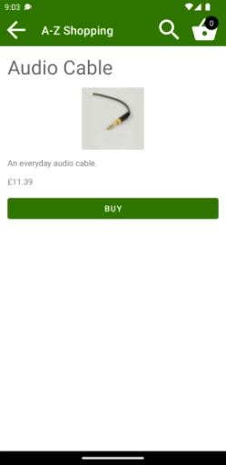 Showing the Buy Screen